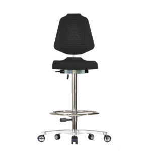 Unicraft HS 1 szerelő szék görgős - magas támlával, PUR ülőlappal