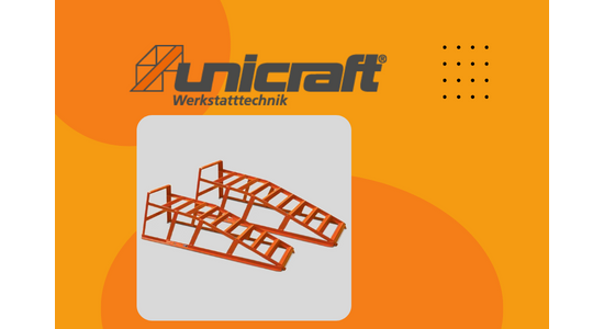 UNICRAFT szerelő rámpa, autó tartóbak