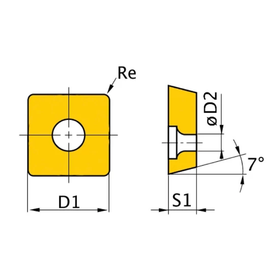 Optimum Váltólapka készlet ISO SCMT09T304 (5 db/doboz)
